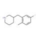 3-(5-Fluoro-2-methyl-benzyl)-piperidine (CAS 955288-12-7) - chemical structure image