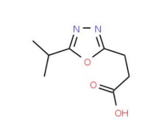 3-(5-Isopropyl-[1,3,4]oxadiazol-2-yl)-propionic acid - chemical structure image