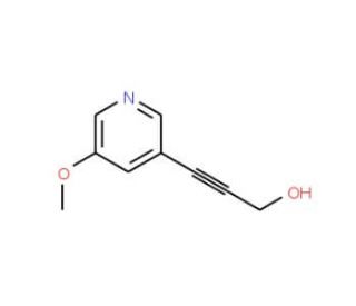3-(5-Methoxy-pyridin-3-yl)-prop-2-yn-1-ol (CAS 898561-63-2) - chemical structure image