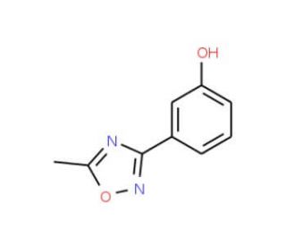 3-(5-methyl-1,2,4-oxadiazol-3-yl)phenol (CAS 58599-05-6) - chemical structure image