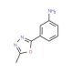 3-(5-Methyl-[1,3,4]oxadiazol-2-yl)-phenylamine - chemical structure image