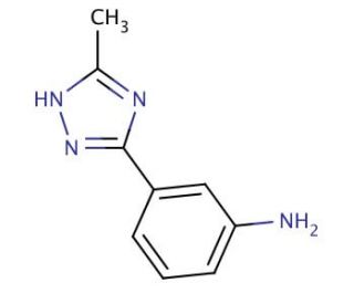 3-(5-methyl-1H-1,2,4-triazol-3-yl)aniline - chemical structure image