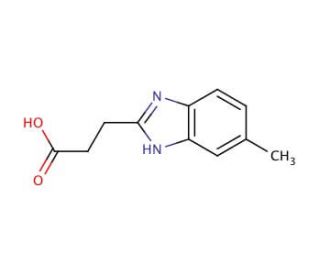 3-(5-Methyl-1H-benzoimidazol-2-yl)-propionic acid - chemical structure image