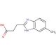 3-(5-Methyl-1H-benzoimidazol-2-yl)-propionic acid - chemical structure image