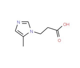 3-(5-Methyl-1H-imidazol-1-yl)propanoic acid - chemical structure image
