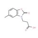 3-(5-Methyl-2-oxo-benzooxazol-3-yl)-propionic acid (CAS 71977-76-9) - chemical structure image