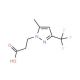 3-(5-Methyl-3-trifluoromethyl-pyrazol-1-yl)-propionic acid - chemical structure image