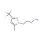 3-(5-Methyl-3-trifluoromethyl-pyrazol-1-yl)-propylamine (CAS 956394-38-0) - chemical structure image