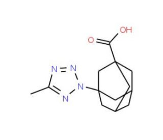 3-(5-Methyl-tetrazol-2-yl)-adamantane-1-carboxylic acid - chemical structure image