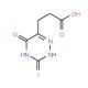 3-(5-Oxo-3-thioxo-2,3,4,5-tetrahydro-[1,2,4]triazin-6-yl)-propionic acid (CAS 7338-78-5) - chemical structure image