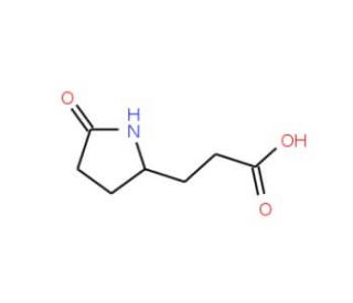 3-(5-Oxo-pyrrolidin-2-yl)-propionic acid (CAS 7766-86-1) - chemical structure image