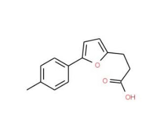 3-(5-p-Tolyl-furan-2-yl)-propionic acid (CAS 23589-06-2) - chemical structure image