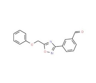 3-[5-(Phenoxymethyl)-1,2,4-oxadiazol-3-yl]-benzaldehyde - chemical structure image