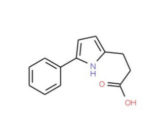 3-(5-Phenyl-1H-pyrrol-2-yl)-propionic acid - chemical structure image