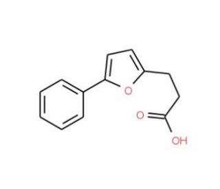 3-(5-phenyl-2-furyl)propanoic acid (CAS 3465-61-0) - chemical structure image