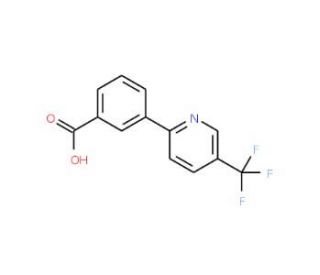3-[5-(Trifluoromethyl)-2-pyridinyl]-benzenecarboxylic acid - chemical structure image