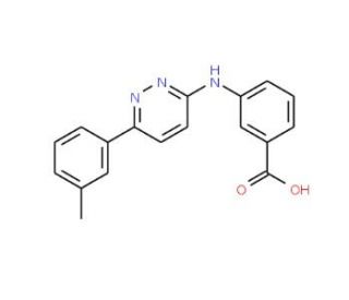3-{[6-(3-Methylphenyl)pyridazin-3-yl]-amino}benzoic acid - chemical structure image