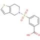 3-(6,7-dihydrothieno[3,2-c]pyridin-5(4H)-ylsulfonyl)benzoic acid - chemical structure image