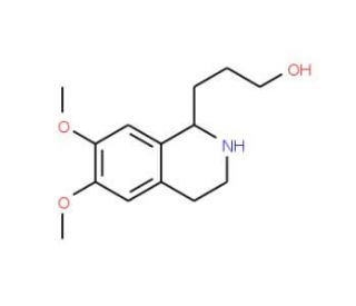 3-(6,7-Dimethoxy-1,2,3,4-tetrahydro-isoquinolin-1-yl)-propan-1-ol (CAS 148204-28-8) - chemical structure image