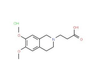 3-(6,7-Dimethoxy-3,4-dihydro-1H-isoquinolin-2-yl)-propionic acid hydrochloride - chemical structure image