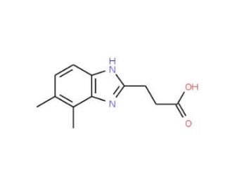 3-(6,7-Dimethyl-1H-benzo[d]imidazol-2-yl)-propanoic acid - chemical structure image