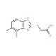 3-(6,7-Dimethyl-1H-benzo[d]imidazol-2-yl)-propanoic acid - chemical structure image