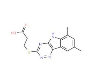3-(6,8-Dimethyl-9H-1,3,4,9-tetraaza-fluoren-2-yl-sulfanyl)-propionic acid - chemical structure image