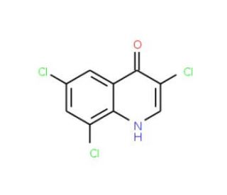 3,6,8-Trichloro-4-hydroxyquinoline (CAS 25771-92-0) - chemical structure image