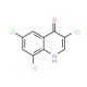 3,6,8-Trichloro-4-hydroxyquinoline (CAS 25771-92-0) - chemical structure image