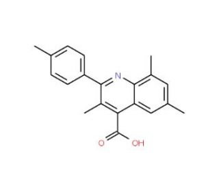 3,6,8-Trimethyl-2-(4-methylphenyl)quinoline-4-carboxylic acid - chemical structure image