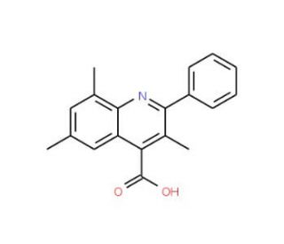 3,6,8-Trimethyl-2-phenylquinoline-4-carboxylic acid - chemical structure image
