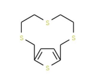 3,6,9,14-Tetrathiabicyclo[9.2.1]tetradeca-11,13-diene (CAS 60147-18-4) - chemical structure image