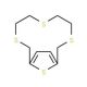 3,6,9,14-Tetrathiabicyclo[9.2.1]tetradeca-11,13-diene (CAS 60147-18-4) - chemical structure image