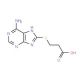 3-(6-Amino-9H-purin-8-ylsulfanyl)-propionic acid - chemical structure image