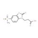 3-[6-(aminosulfonyl)-2-oxo-1,3-benzoxazol-3(2H)-yl]propanoic acid - chemical structure image