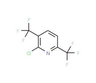 3,6-Bis(trifluoromethyl)-2-chloropyridine (CAS 175136-26-2) - chemical structure image