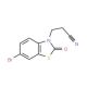 3-(6-bromo-2-oxo-1,3-benzothiazol-3(2H)-yl)propanenitrile - chemical structure image