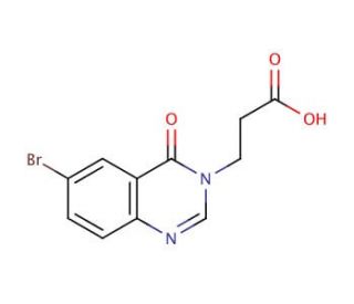 3-(6-bromo-4-oxoquinazolin-3(4H)-yl)propanoic acid - chemical structure image