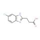 3-(6-Chloro-1H-benzoimidazol-2-yl)-propionic acid (CAS 82138-56-5) - chemical structure image