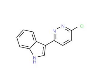 3-(6-Chloro-3-pyridazinyl)-1H-indole (CAS 129287-26-9) - chemical structure image