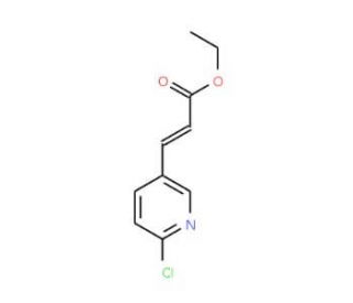 3-(6-Chloro-pyridin-3-yl)-acrylic acid ethyl ester (CAS 159153-39-6) - chemical structure image
