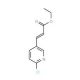 3-(6-Chloro-pyridin-3-yl)-acrylic acid ethyl ester (CAS 159153-39-6) - chemical structure image