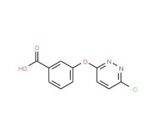 3-(6-Chloropyridazin-3-oxy)benzoic acid - chemical structure image