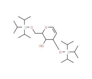 3,6-Di-O-(triisopropylsilyl)-D-glucal - chemical structure image