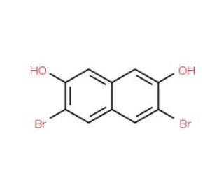 3,6-Dibromo-2,7-dihydroxynaphthalene (CAS 96965-79-6) - chemical structure image