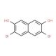 3,6-Dibromo-2,7-dihydroxynaphthalene (CAS 96965-79-6) - chemical structure image