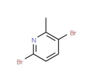 3,6-Dibromo-2-methylpyridine (CAS 39919-65-8) - chemical structure image