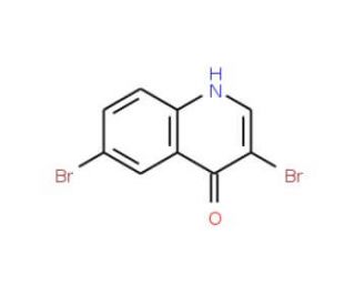 3,6-Dibromo-4-hydroxyquinoline (CAS 857758-88-4) - chemical structure image