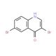 3,6-Dibromo-4-hydroxyquinoline (CAS 857758-88-4) - chemical structure image