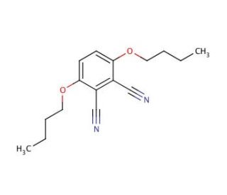 3,6-Dibutoxy-1,2-benzenedicarbonitrile (CAS 75942-37-9) - chemical structure image